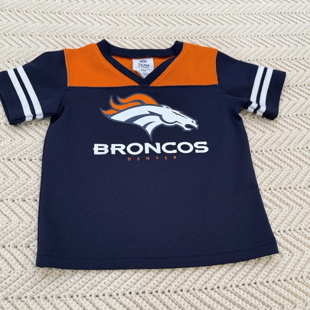 Denver Broncos Jersey Unisex Kids 3T NFL Team Apparel Football Logo S/S Shirt